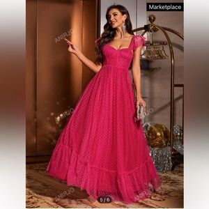 Hot Pink Party Gown